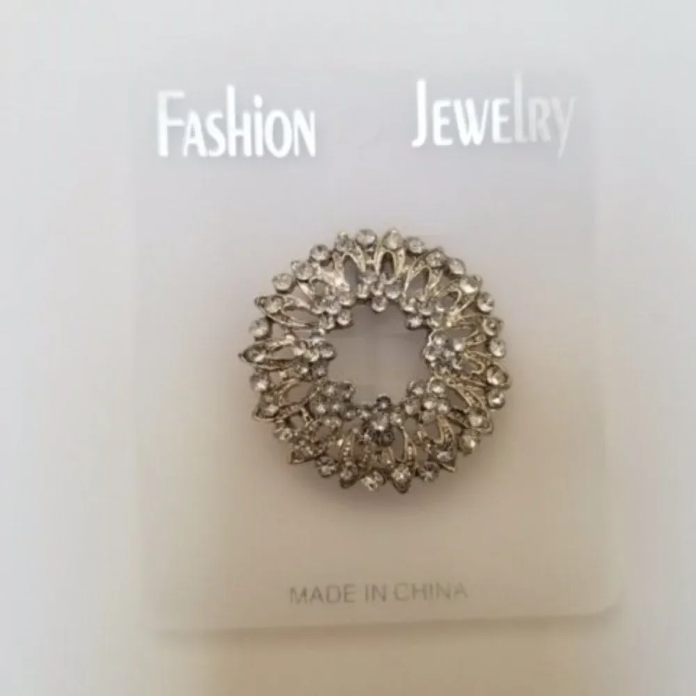 Silver Mandala Brooch